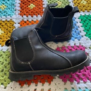 Keen Seattle Romeo Leather Pull On Ankle Boot Womens Size 8.5 W Black